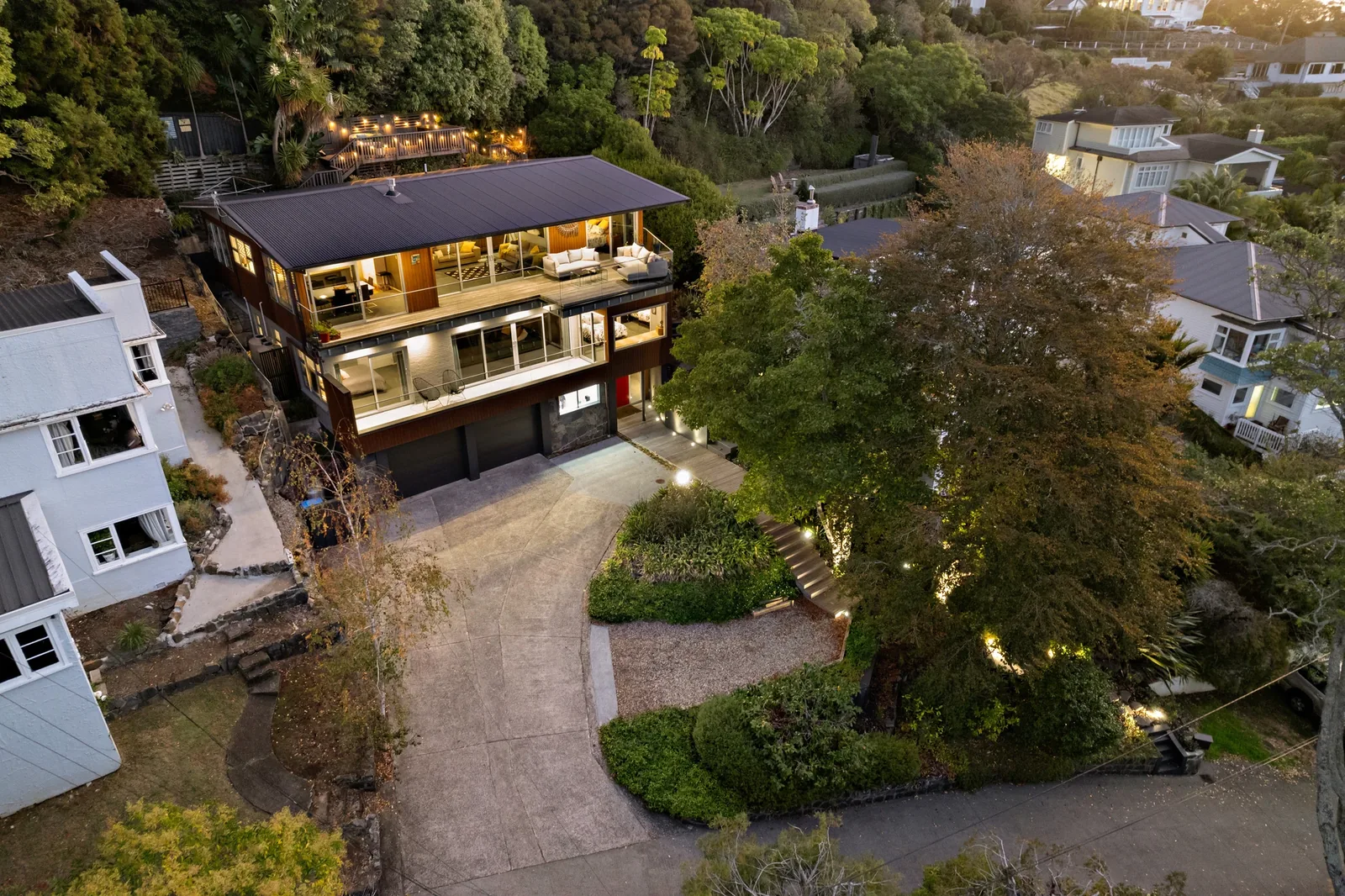 Mt Albert residence aerial view by KDB Construction