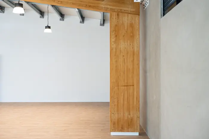 Timber-clad column